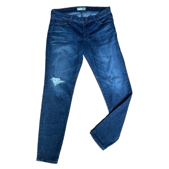David Kahn Jeans Distressed at knee Brenda Skinny Ankle - Picture 1 of 7